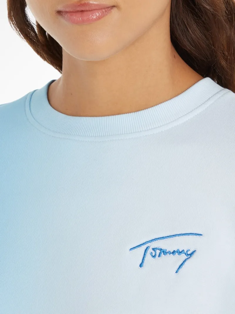 Tommy Jeans Pullover & Sweatshirts*TJW BXY DIP DYE SIGNATURE CREW skysail