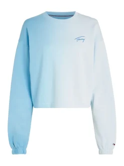 Tommy Jeans Pullover & Sweatshirts*TJW BXY DIP DYE SIGNATURE CREW skysail