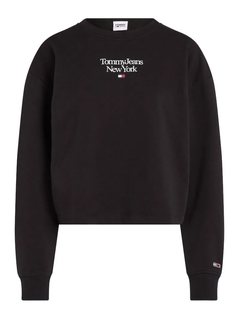 Tommy Jeans Pullover & Sweatshirts*TJW BXY ESSENTIAL LOGO 1 CREW Black