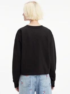 Tommy Jeans Pullover & Sweatshirts*TJW BXY ESSENTIAL LOGO 1 CREW Black