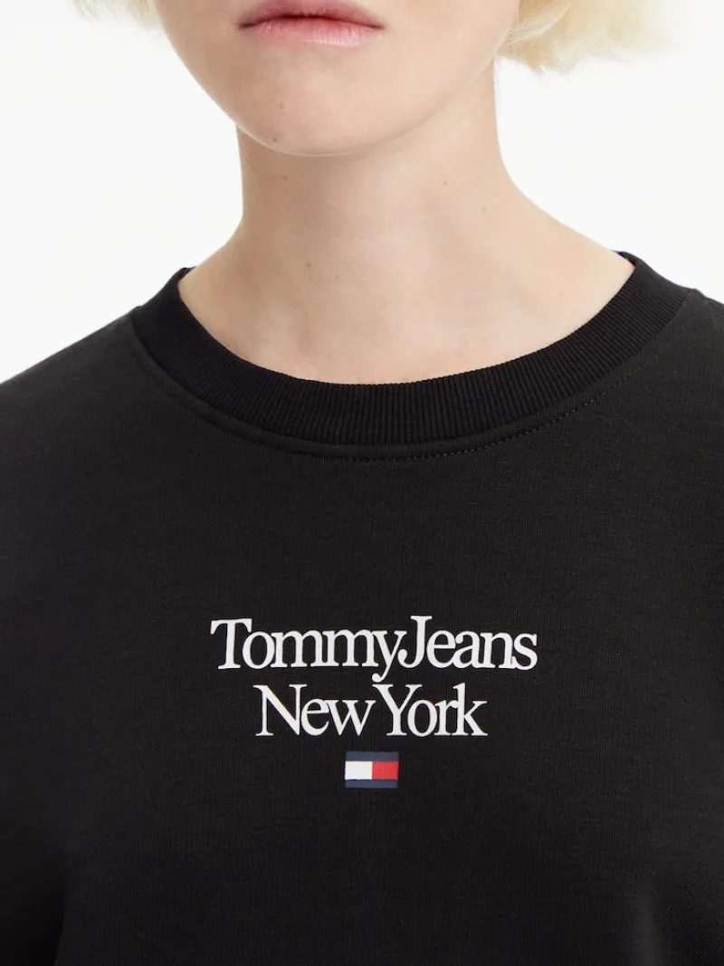 Tommy Jeans Pullover & Sweatshirts*TJW BXY ESSENTIAL LOGO 1 CREW Black