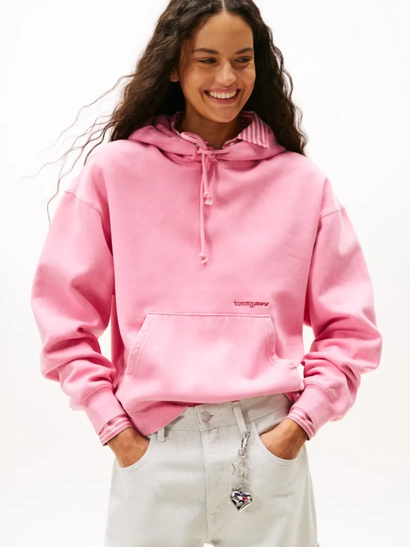Tommy Jeans Pullover & Sweatshirts*TJW BXY GMD SCRIPT HOODIE mystic pink