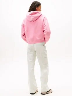 Tommy Jeans Pullover & Sweatshirts*TJW BXY GMD SCRIPT HOODIE mystic pink