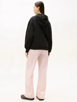 Tommy Jeans Pullover & Sweatshirts*TJW BXY S-FLAG 1/4 ZIP HOODIE Black