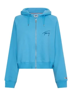 Tommy Jeans Pullover & Sweatshirts*TJW BXY SIGNATURE ZIP HOODIE blue crush