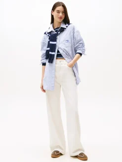 Tommy Jeans Hosen*TJW CLAIRE HR WIDE CORD ancient white