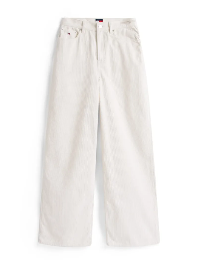 Tommy Jeans Hosen*TJW CLAIRE HR WIDE CORD ancient white