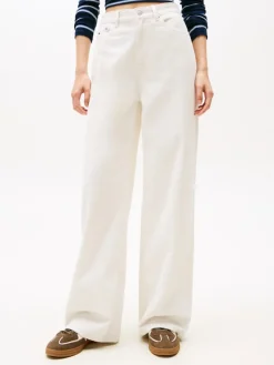 Tommy Jeans Hosen*TJW CLAIRE HR WIDE CORD ancient white