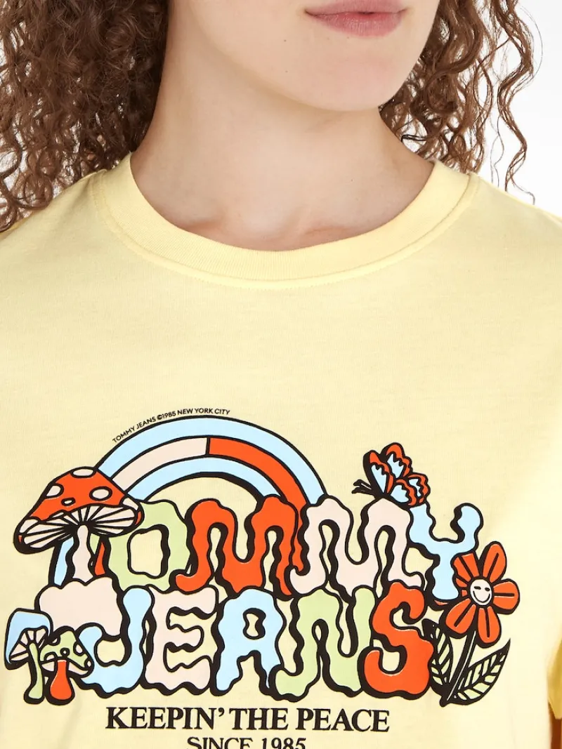 Tommy Jeans Shirts*TJW CLS HOMEGROWN 1 TEE lemon zest