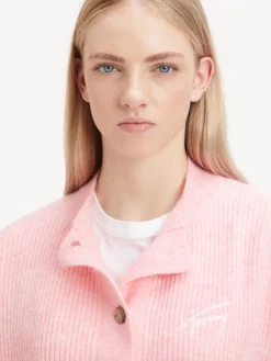 Tommy Jeans Pullover & Sweatshirts*TJW COSY SIGANTURE CARDIGAN aloha pink