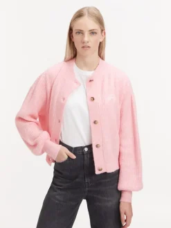Tommy Jeans Pullover & Sweatshirts*TJW COSY SIGANTURE CARDIGAN aloha pink