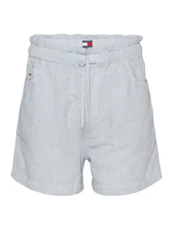 Tommy Jeans Shorts*TJW COTTON LINEN SHORT colorado blue - stripe