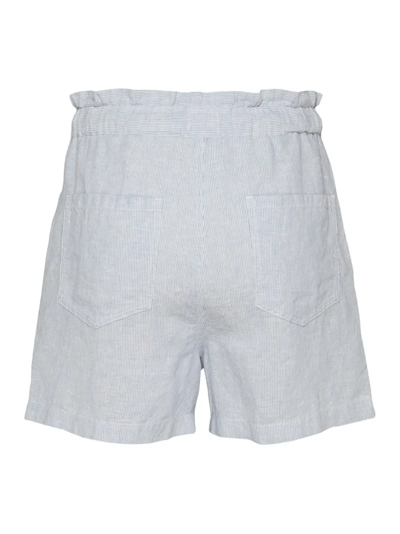 Tommy Jeans Shorts*TJW COTTON LINEN SHORT colorado blue - stripe