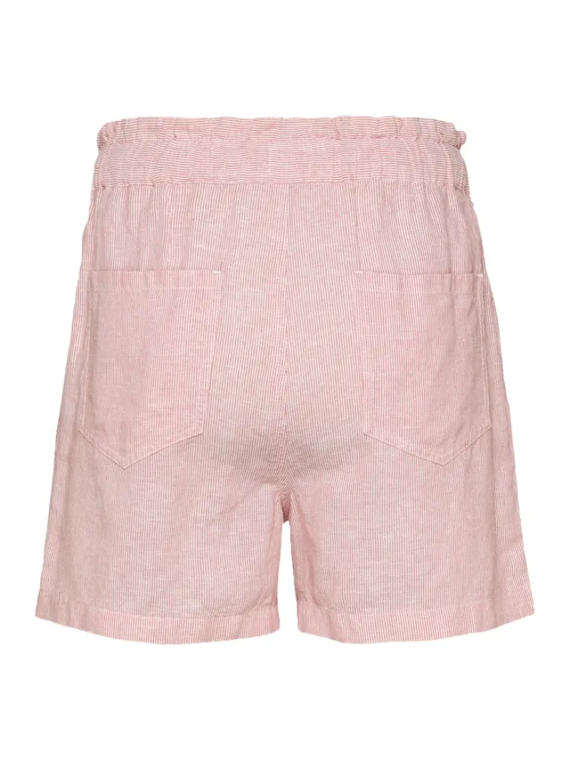 Tommy Jeans Shorts*TJW COTTON LINEN SHORT precious pink - stripe