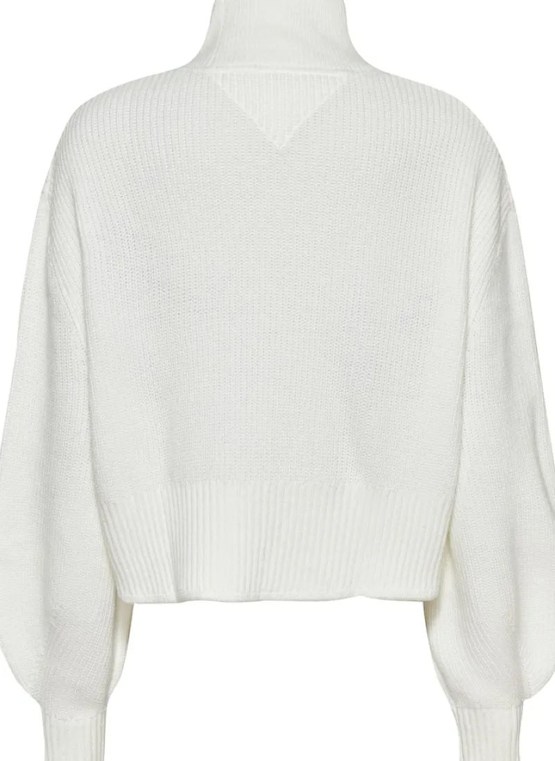 Tommy Jeans Pullover & Sweatshirts*TJW CROP COLLEGE CABLE SWEATER ecru