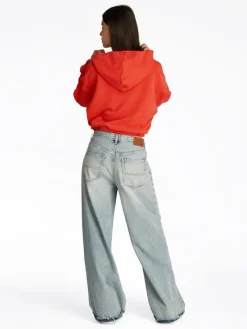 Tommy Jeans Pullover & Sweatshirts*TJW CRP GMD SCRIPT HOODIE bright vermillion