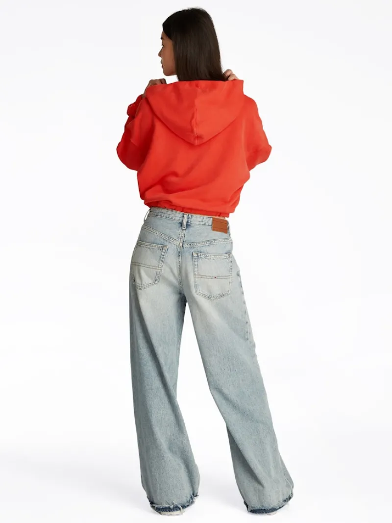 Tommy Jeans Pullover & Sweatshirts*TJW CRP GMD SCRIPT HOODIE bright vermillion