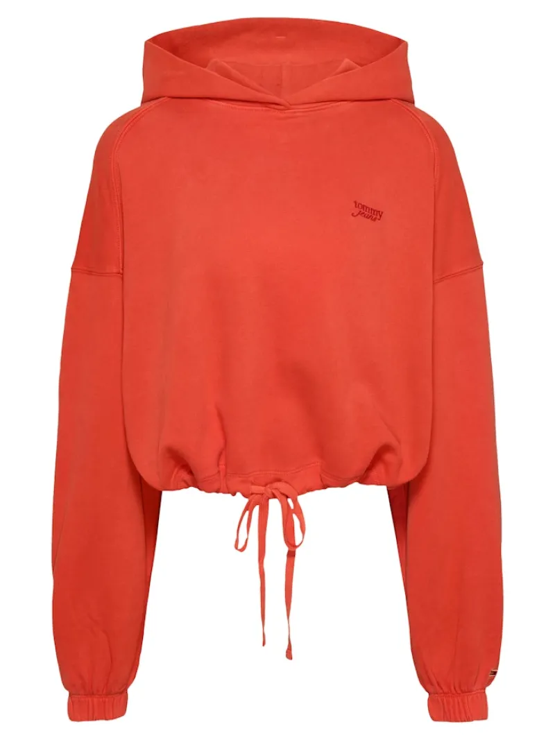 Tommy Jeans Pullover & Sweatshirts*TJW CRP GMD SCRIPT HOODIE bright vermillion