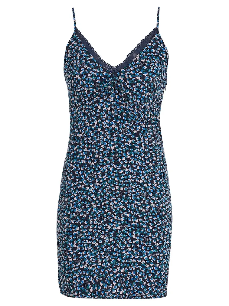 Tommy Jeans Kleider*TJW DITSY FLORAL LACE DRESS blue ditsy floral print
