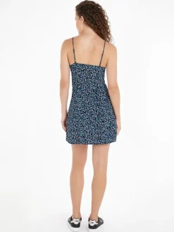 Tommy Jeans Kleider*TJW DITSY FLORAL LACE DRESS blue ditsy floral print