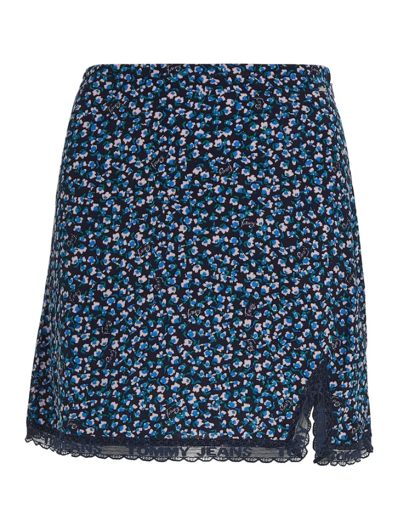 Tommy Jeans Röcke*TJW DITSY FLORAL LACE MINI SKIRT blue ditsy floral print