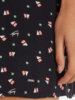 Tommy Jeans Kleider*TJW DITSY GEO MINI DRESS ditsy geo print