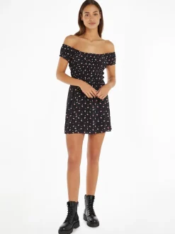 Tommy Jeans Kleider*TJW DITSY GEO MINI DRESS ditsy geo print