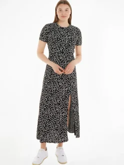 Tommy Jeans Kleider*TJW DITSY MIDI SLIT DRESS ditsy daisy aop
