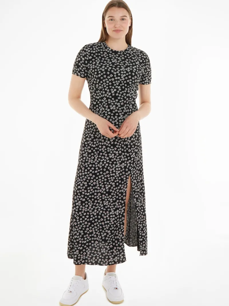 Tommy Jeans Kleider*TJW DITSY MIDI SLIT DRESS ditsy daisy aop