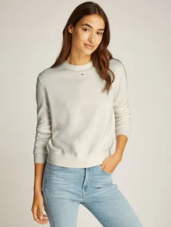 Tommy Jeans Pullover & Sweatshirts*TJW ESSENTIAL CREW SWEATER EXT ancient white