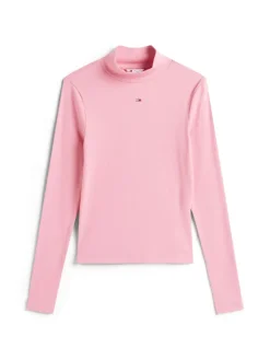 Tommy Jeans Shirts*TJW ESSENTIAL MOCK NECK mystic pink