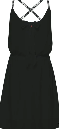 Tommy Jeans Kleider*TJW ESSENTIAL STRAPPY DRESS Black