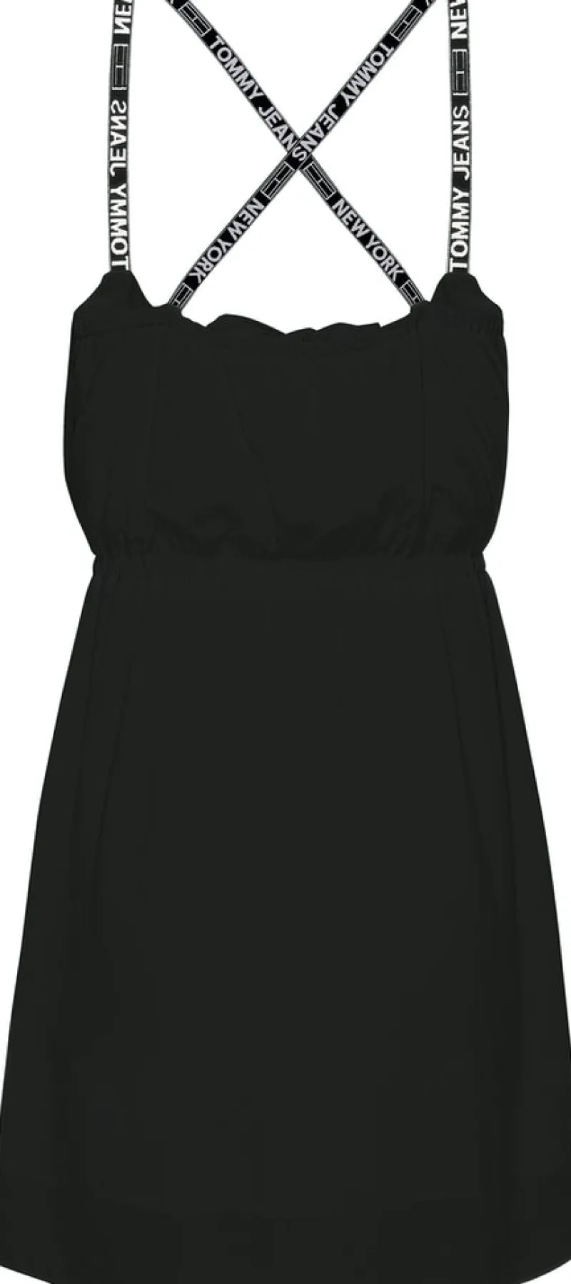 Tommy Jeans Kleider*TJW ESSENTIAL STRAPPY DRESS Black
