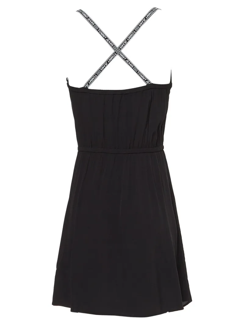 Tommy Jeans Kleider*TJW ESSENTIAL STRAPPY DRESS Black