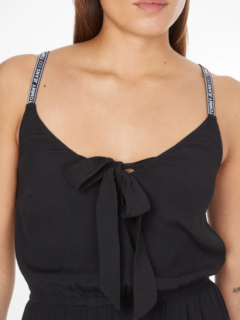 Tommy Jeans Kleider*TJW ESSENTIAL STRAPPY DRESS Black
