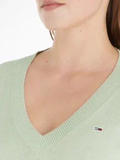 Tommy Jeans Pullover & Sweatshirts*TJW ESSENTIAL VNECK SWEATER faded willow