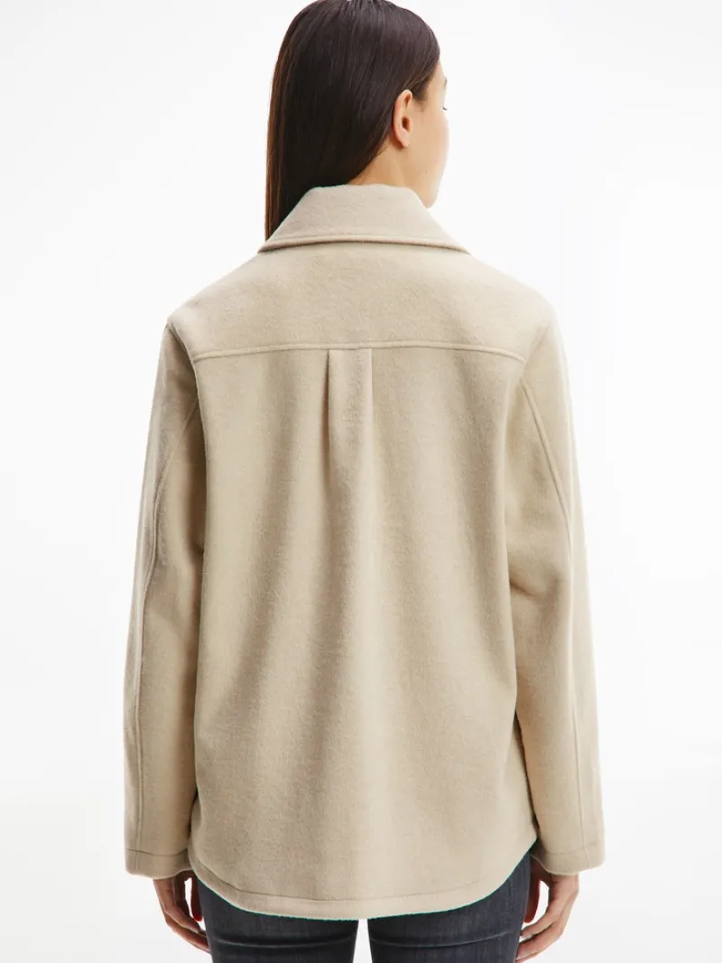 Tommy Jeans Jacken*TJW FRONT POCKET BADGE SHACKET savannah sand