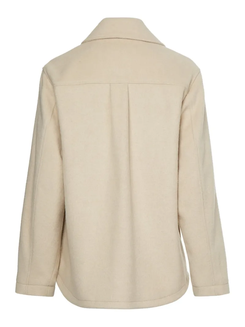 Tommy Jeans Jacken*TJW FRONT POCKET BADGE SHACKET savannah sand