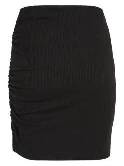 Tommy Jeans Röcke*TJW GATHERING RIB MINI SKIRT Black