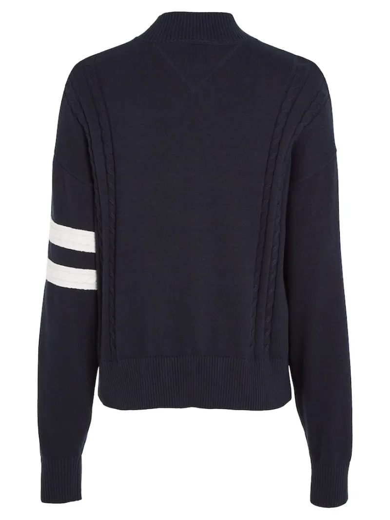 Tommy Jeans Pullover & Sweatshirts*TJW LETTERMAN FLAG SWEATER desert sky