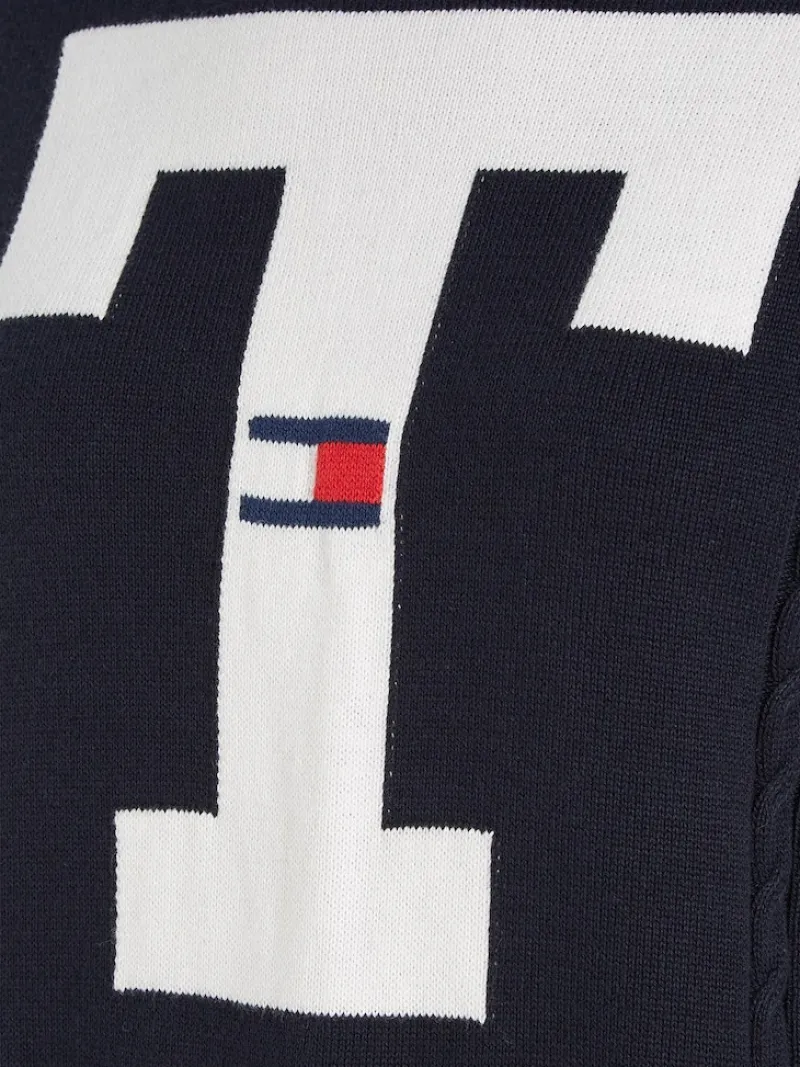 Tommy Jeans Pullover & Sweatshirts*TJW LETTERMAN FLAG SWEATER desert sky