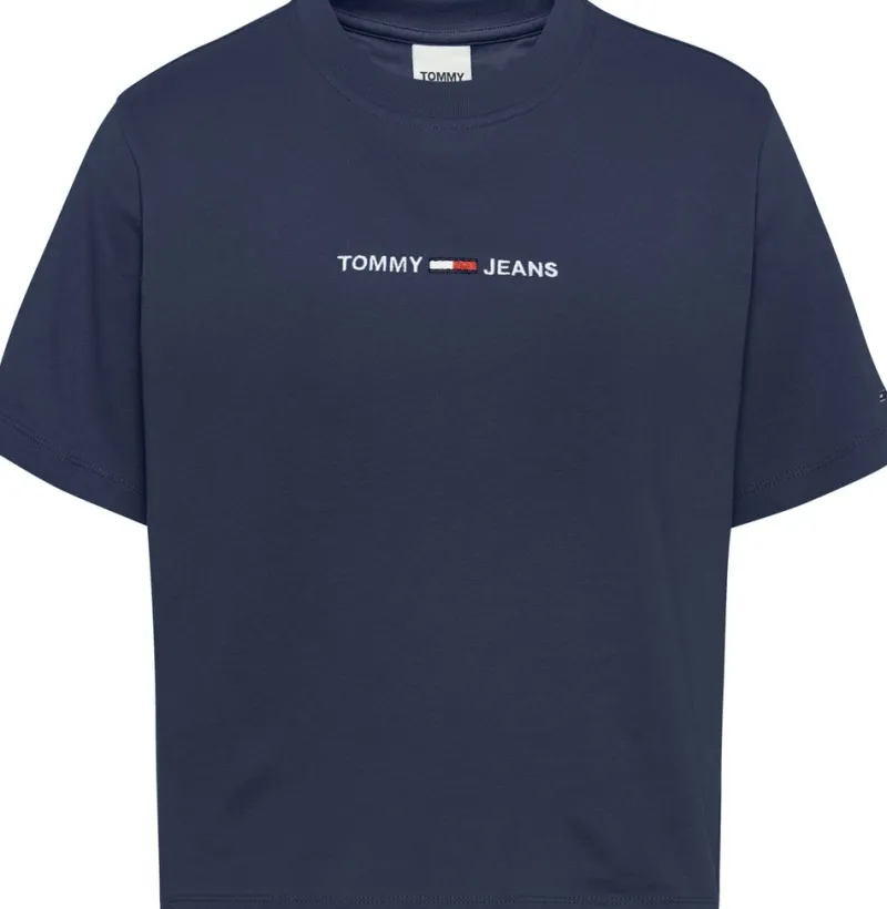 Tommy Jeans Shirts*TJW LINEAR LOGO TEE twilight navy