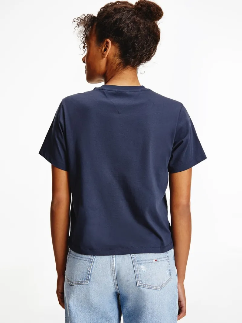 Tommy Jeans Shirts*TJW LINEAR LOGO TEE twilight navy