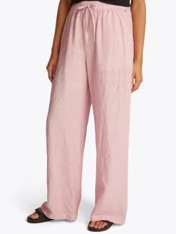 Tommy Jeans Hosen*TJW LINEN PANT precious pink - stripe