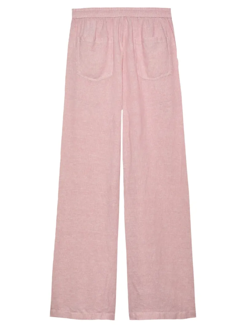 Tommy Jeans Hosen*TJW LINEN PANT precious pink - stripe