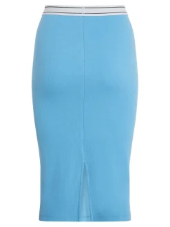 Tommy Jeans Röcke*TJW LOGO WAISTBAND RIBBED SKIRT skysail