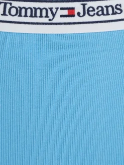 Tommy Jeans Röcke*TJW LOGO WAISTBAND RIBBED SKIRT skysail