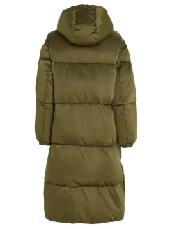 Tommy Jeans Jacken*TJW LONG SATIN PUFFER drab olive green