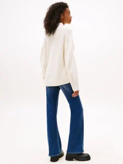 Tommy Jeans Pullover & Sweatshirts*TJW MOCKNECK BADGE SWEATER ancient white