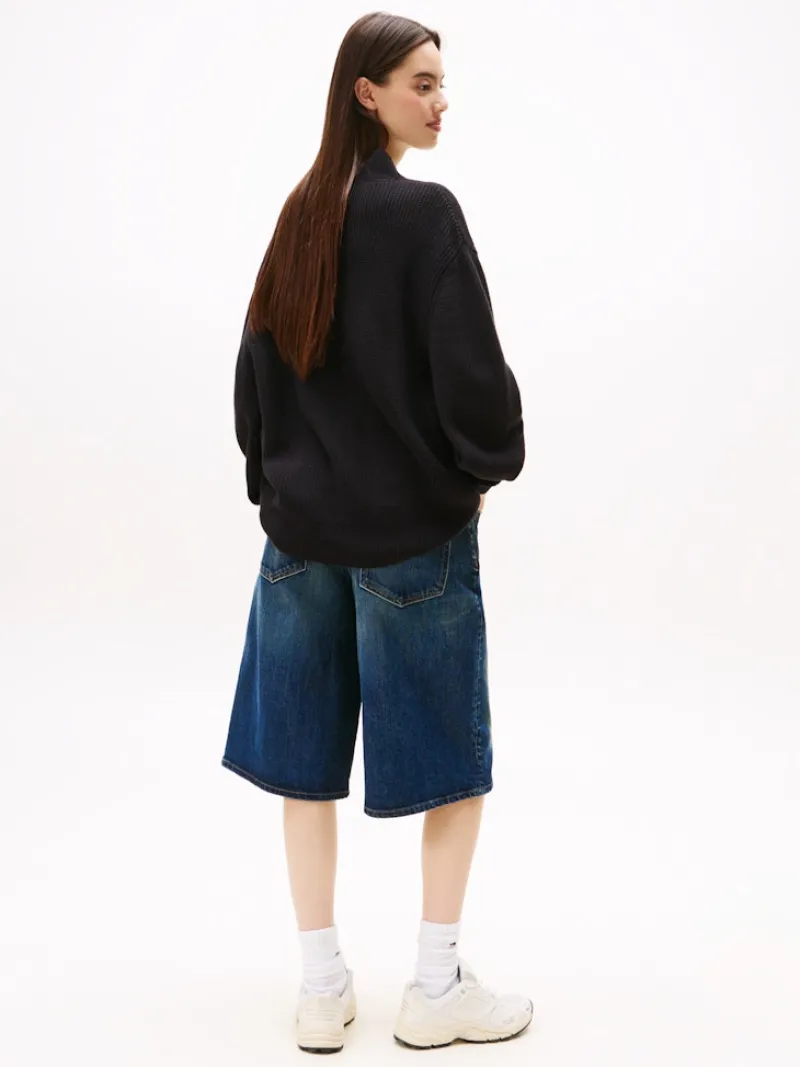 Tommy Jeans Pullover & Sweatshirts*TJW MOCKNECK BADGE SWEATER Black